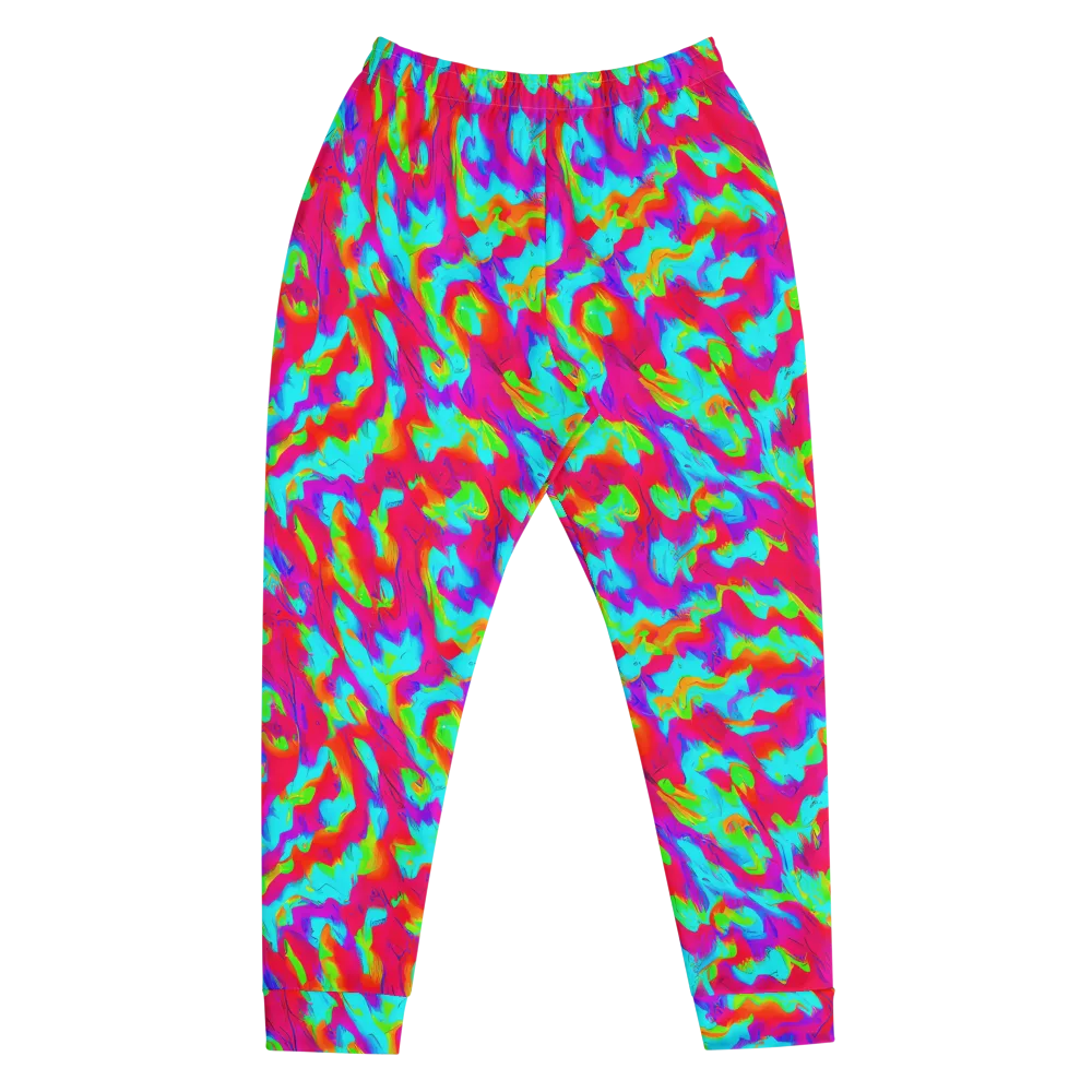 Fluorescent Cascade on Men's Joggers — Front