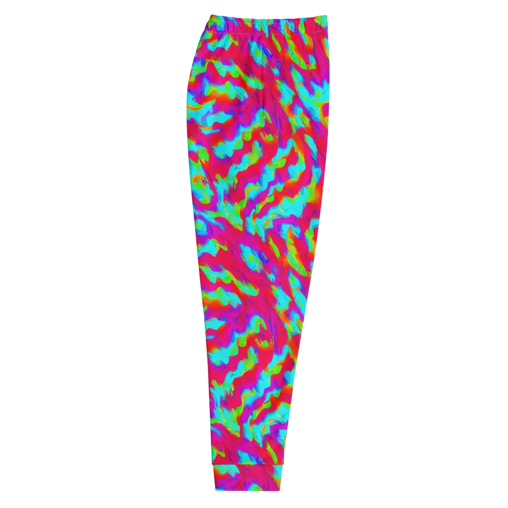 Fluorescent Cascade on Men's Joggers — Right
