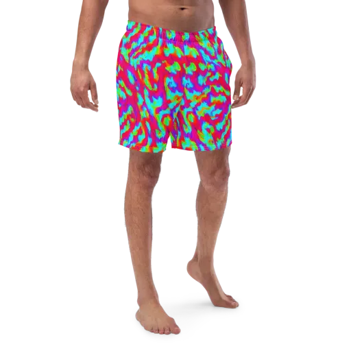 Fluorescent Cascade on a Swim Trunks