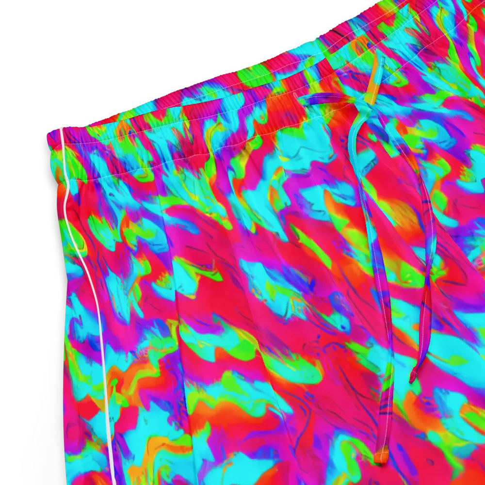 Fluorescent Cascade on Women's Pajama Shorts — Product details