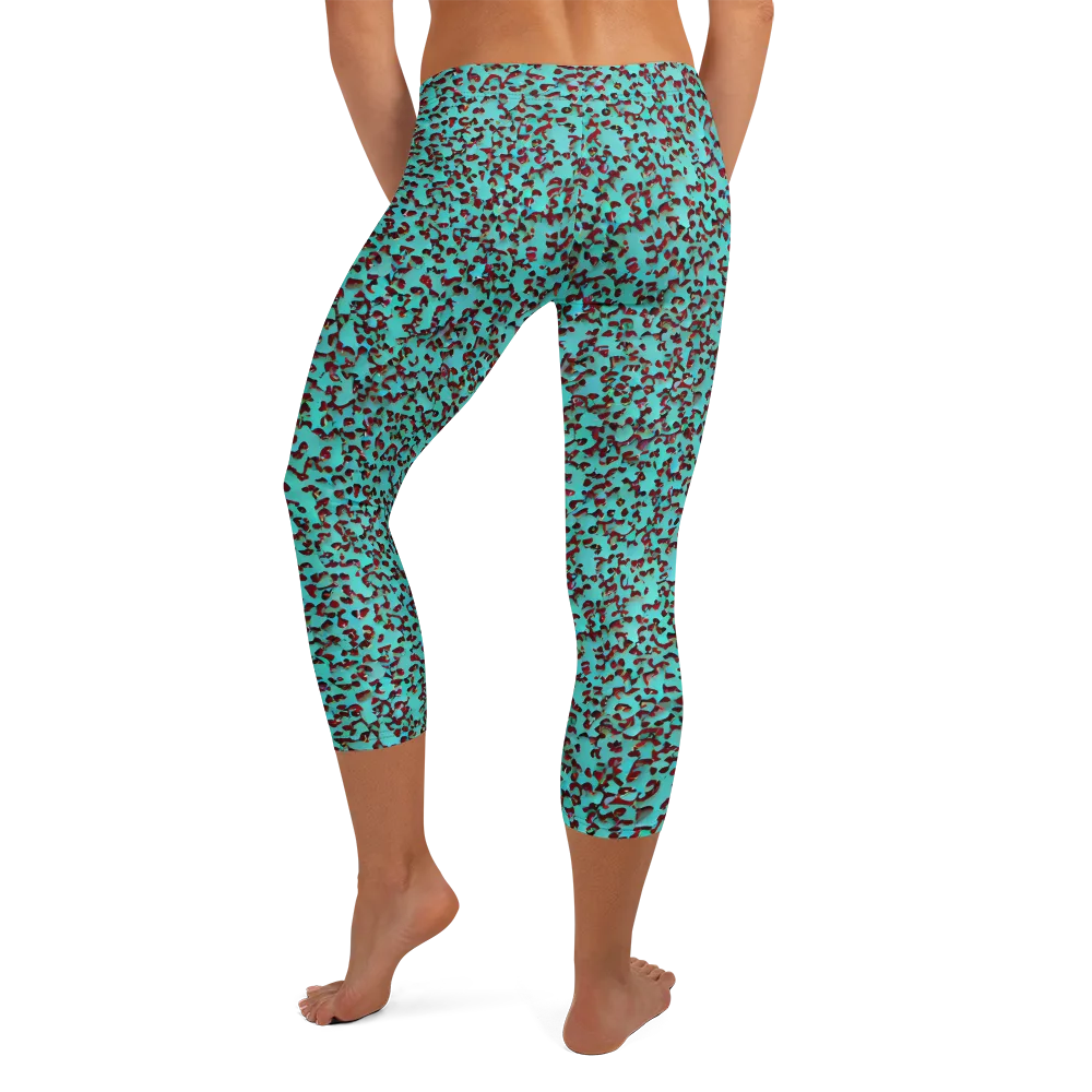 Neon Hide on Capri Leggings — Back