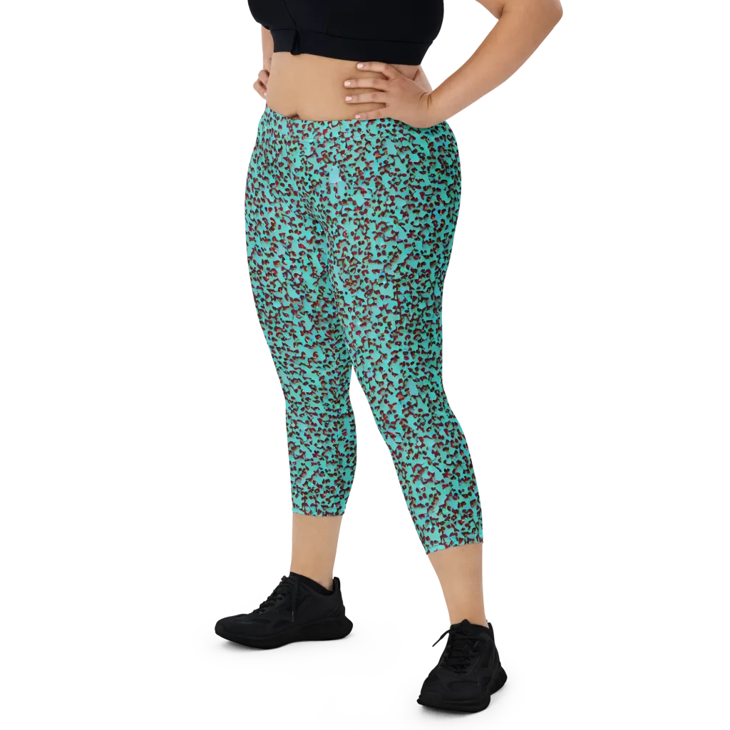 Neon Hide on Capri Leggings — Front
