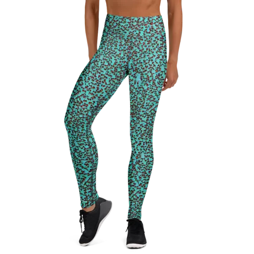 Neon Hide on a Yoga Leggings