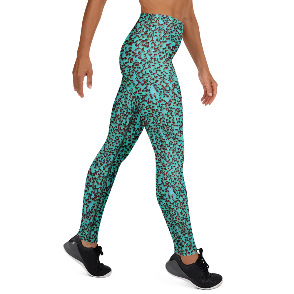 Neon Hide on Yoga Leggings — Right