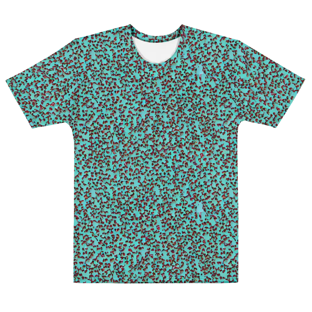 Neon Hide on Men's Cotton Crew Neck T-Shirt — Front
