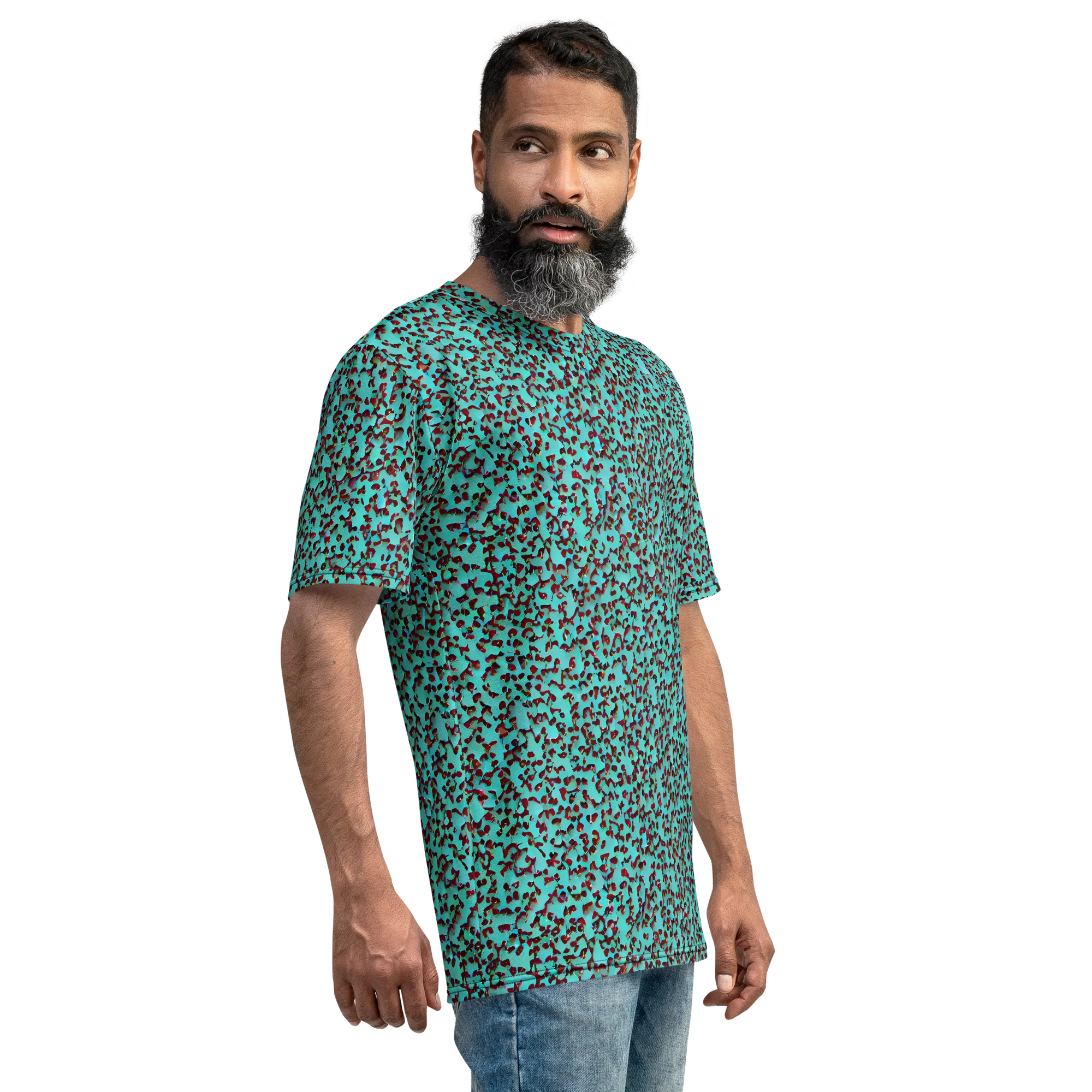 Neon Hide on Men's Crew Neck T-Shirt — Right