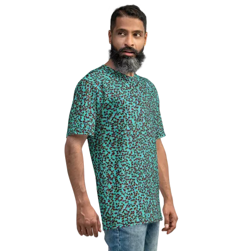 Neon Hide on a Men's Crew Neck T-Shirt