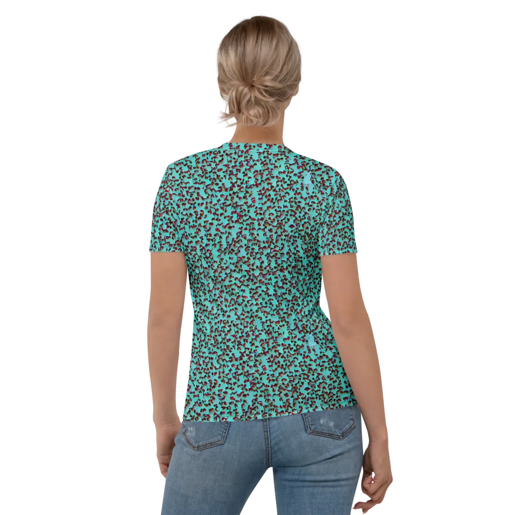 Neon Hide on Women's Crew Neck T-Shirt — Back