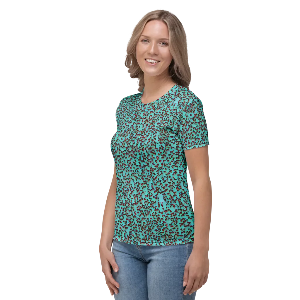Neon Hide on Women's Crew Neck T-Shirt — Left