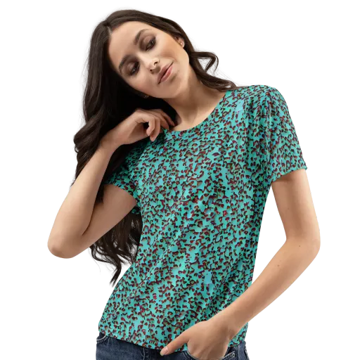 Neon Hide on a Women's Crew Neck T-Shirt