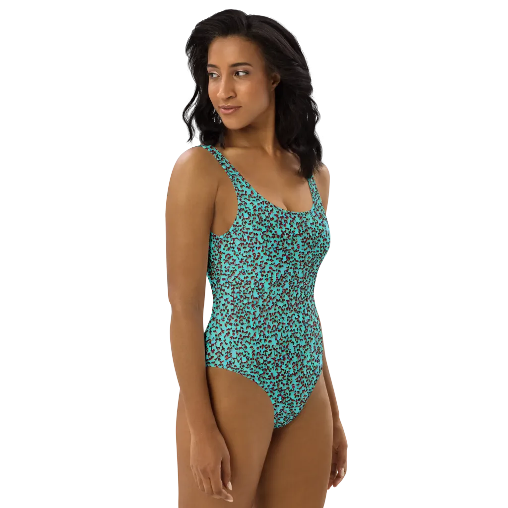 Neon Hide on One-Piece Swimsuit — Right