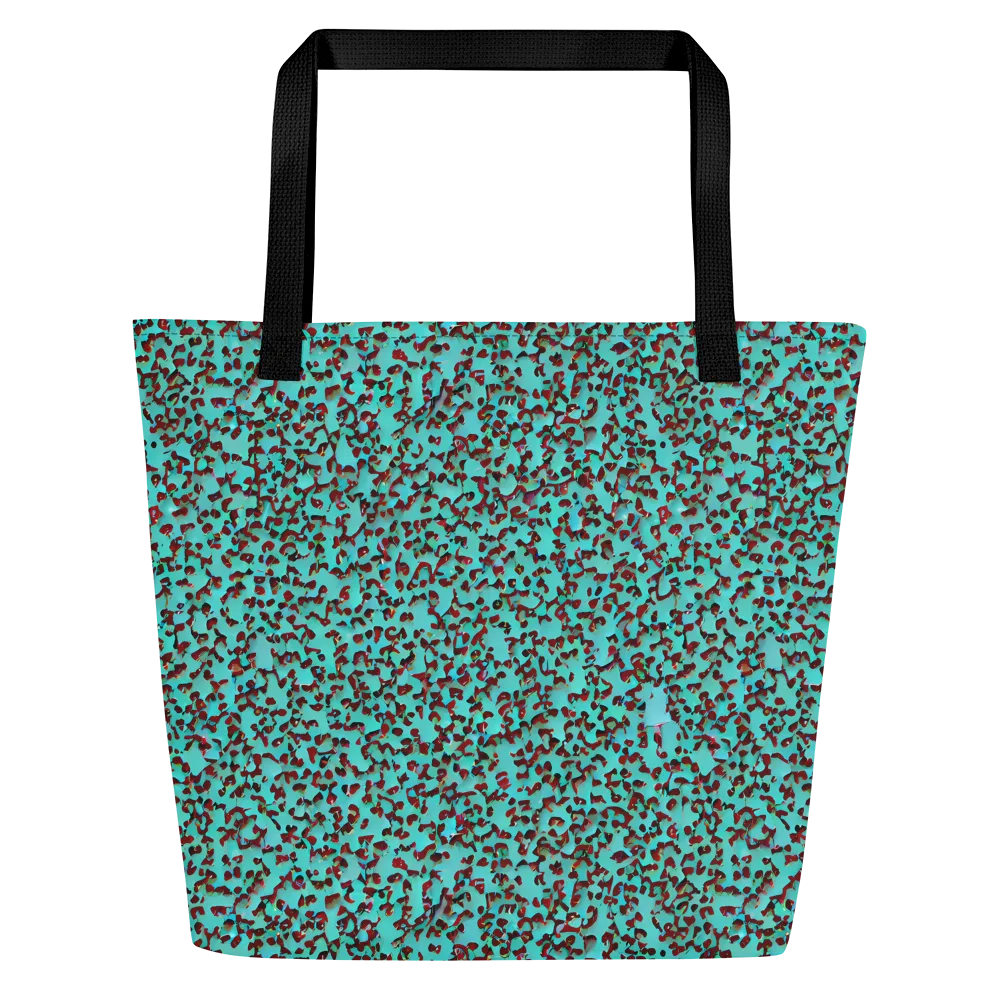 Neon Hide on Large Tote Bag W/ Pocket — Front