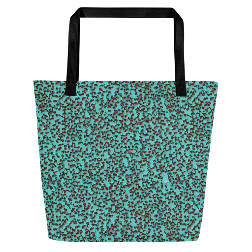 Neon Hide on a Large Tote Bag W/ Pocket