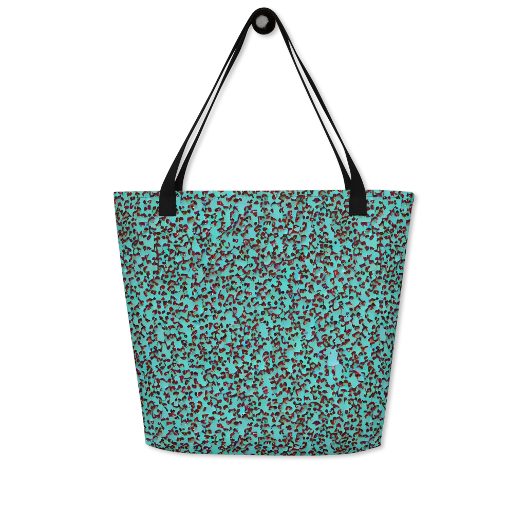 Neon Hide on Large Tote Bag W/ Pocket — Front