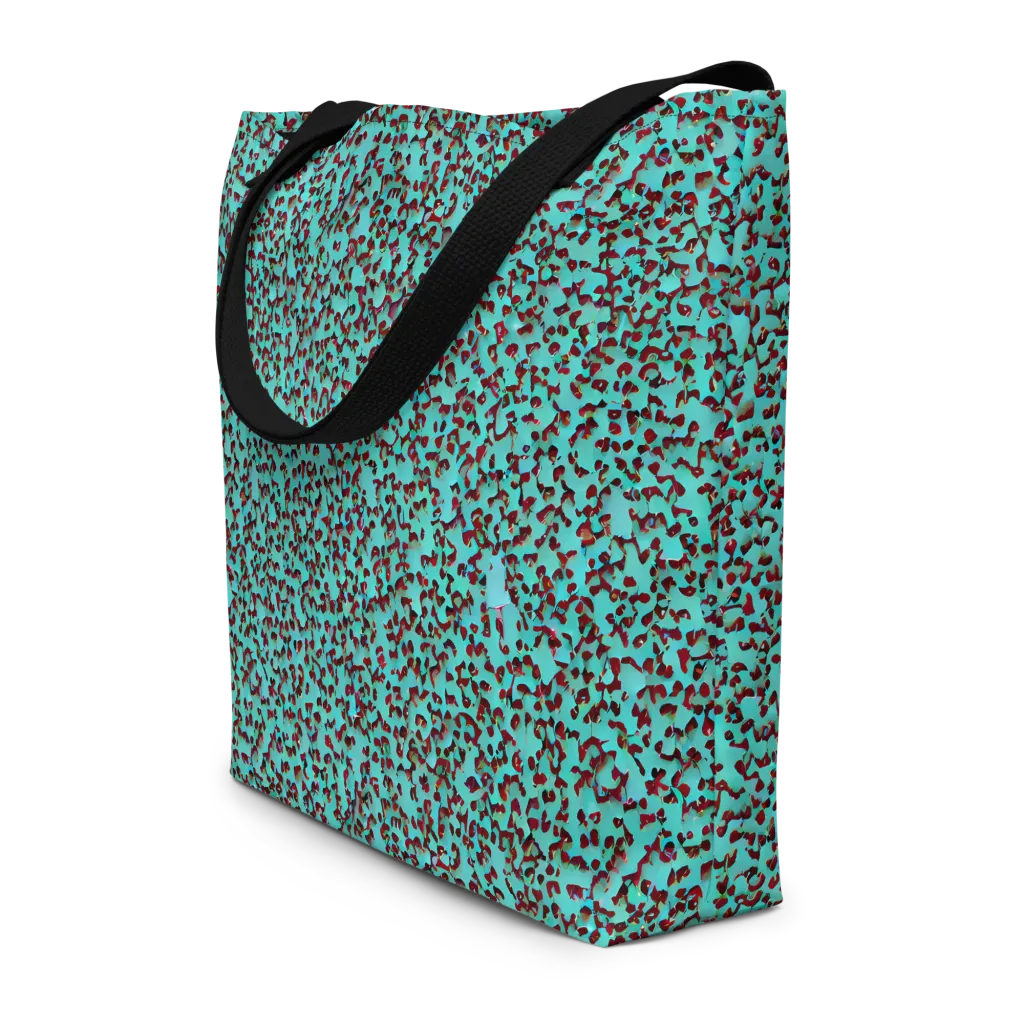 Neon Hide on Large Tote Bag W/ Pocket — Front