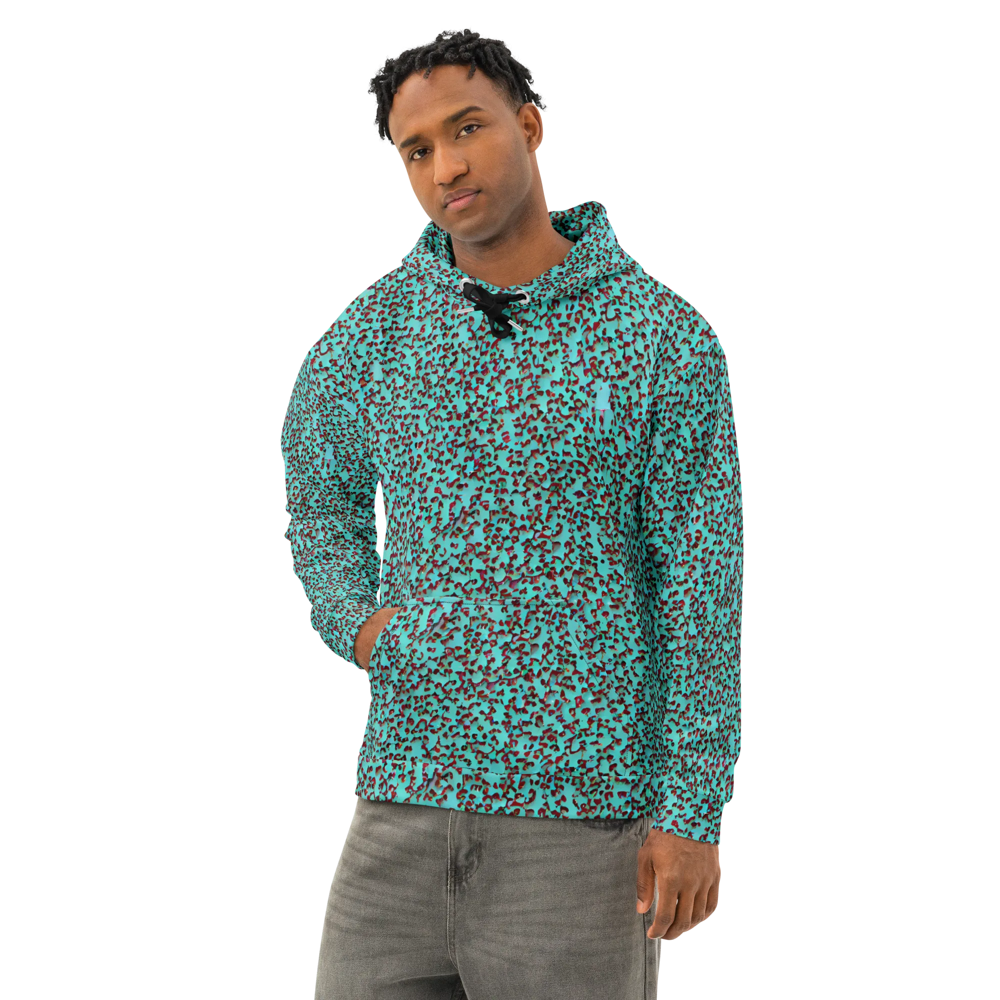Neon Hide on Cotton Hoodie — Left Front