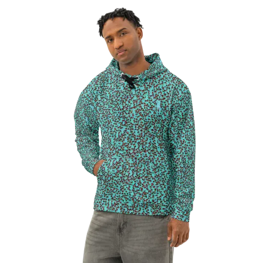 Neon Hide on a Cotton Hoodie