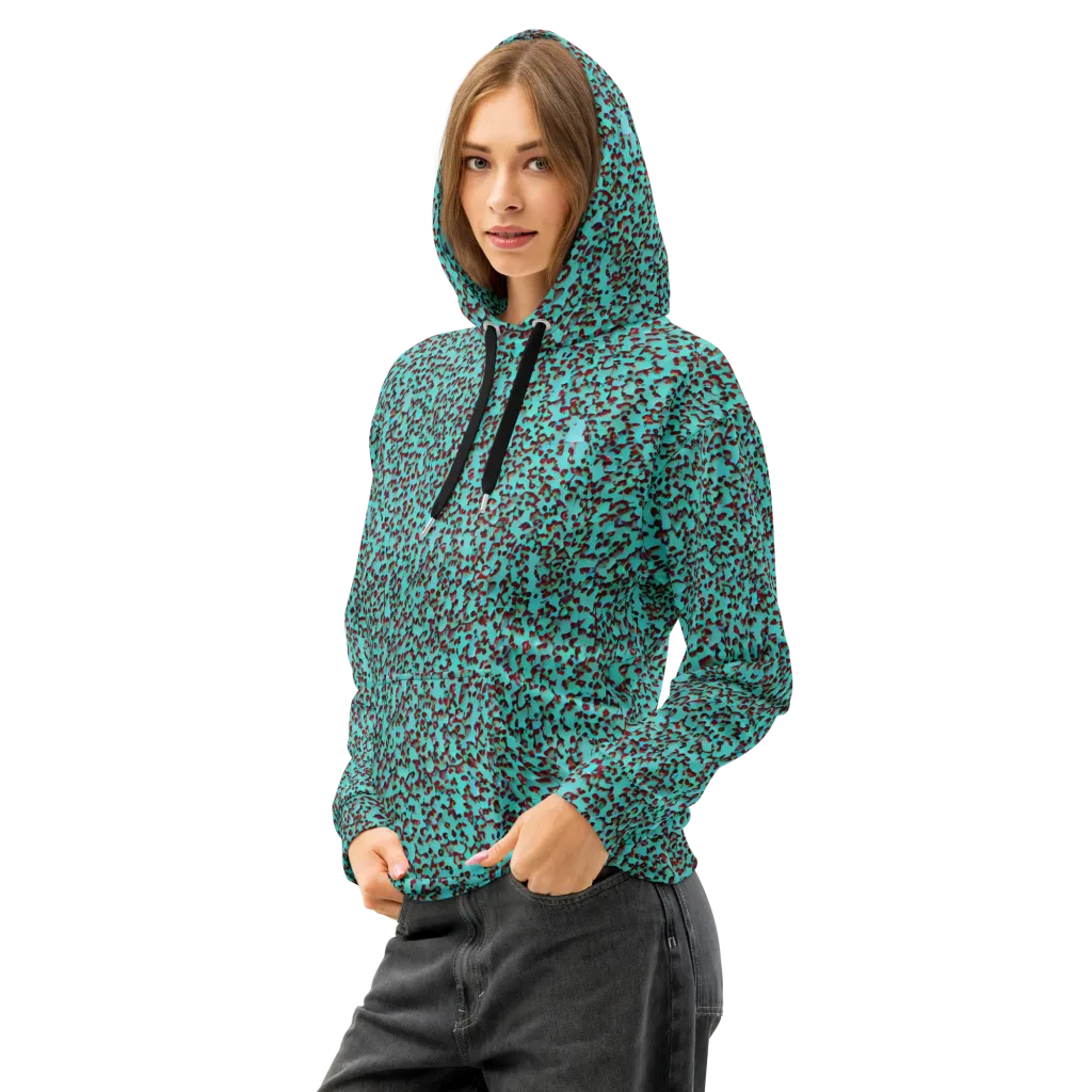 Neon Hide on Cotton Hoodie — Left Front