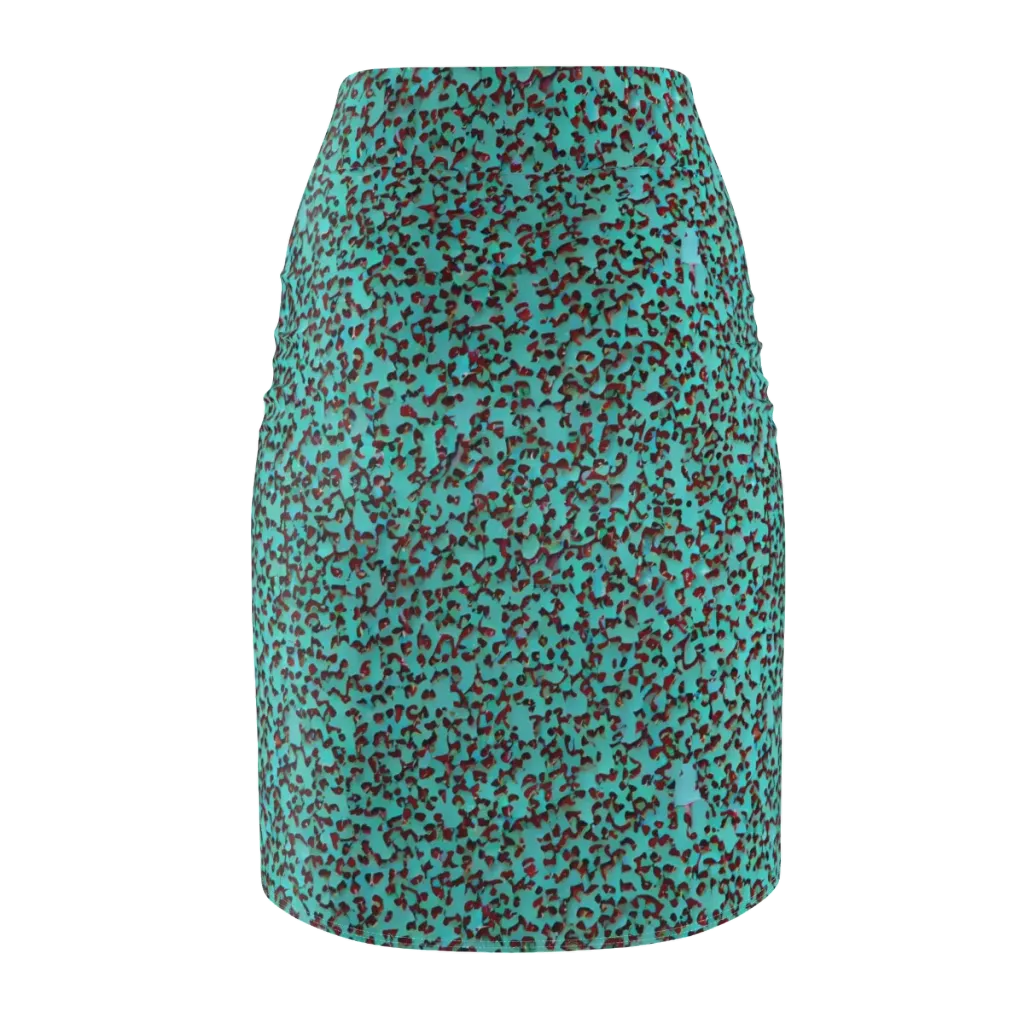 Neon Hide on Pencil Skirt — Back