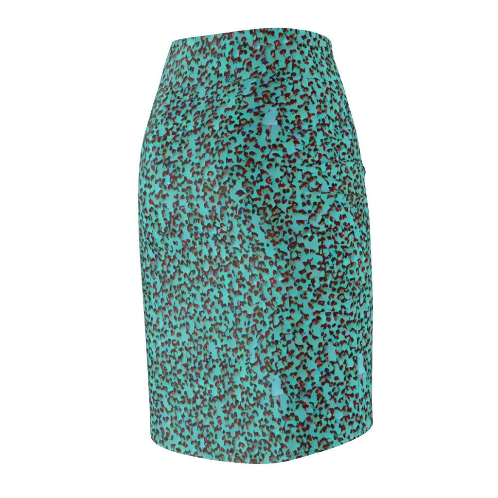 Neon Hide on Pencil Skirt — Back Side