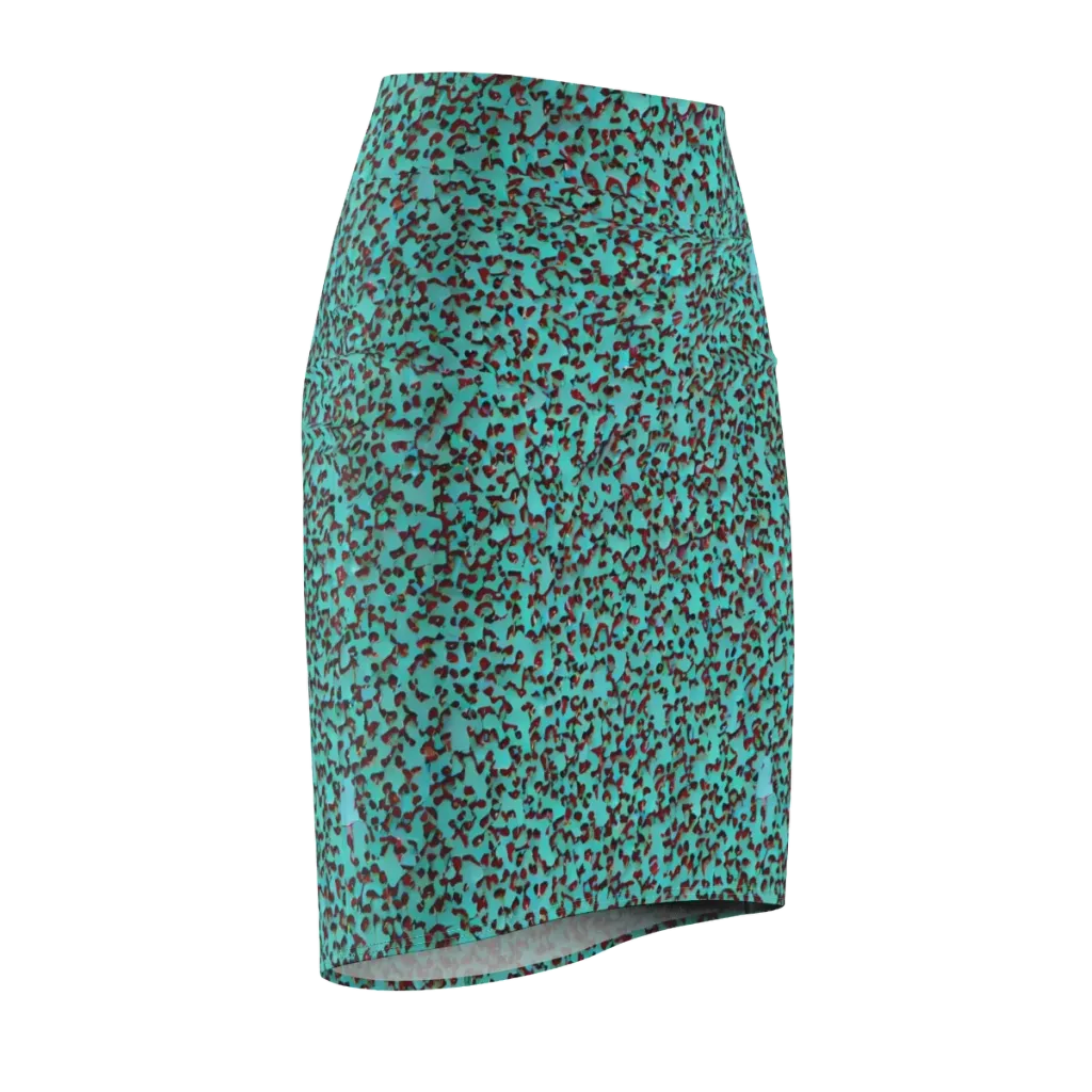 Neon Hide on Pencil Skirt — Front Side