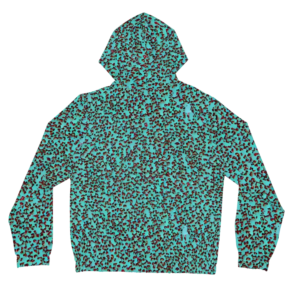 Neon Hide on Women's Full-Zip Hoodie — Back