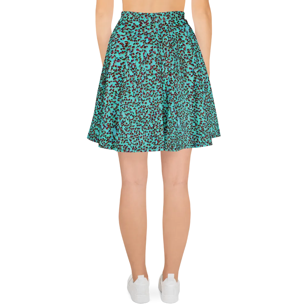 Neon Hide on Skater Skirt — Back