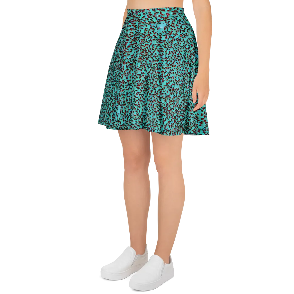 Neon Hide on Skater Skirt — Left