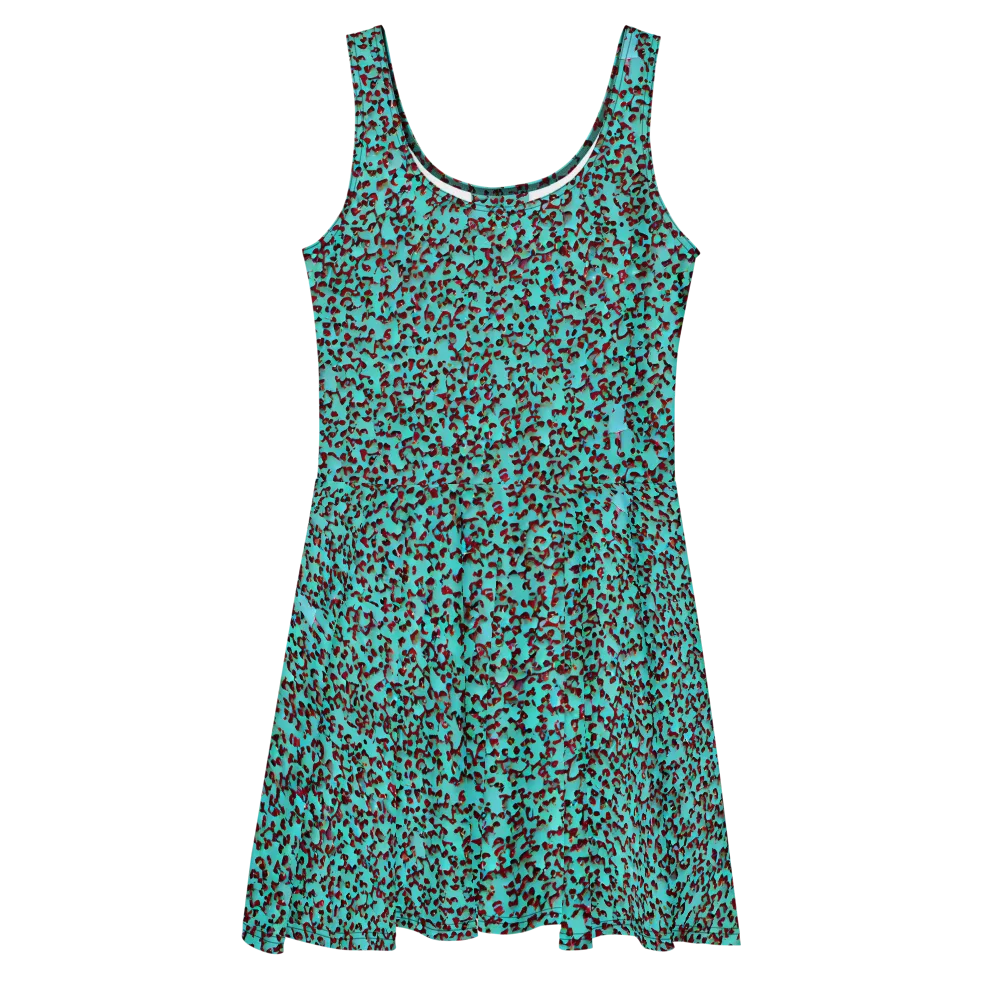 Neon Hide on Skater Dress — Front