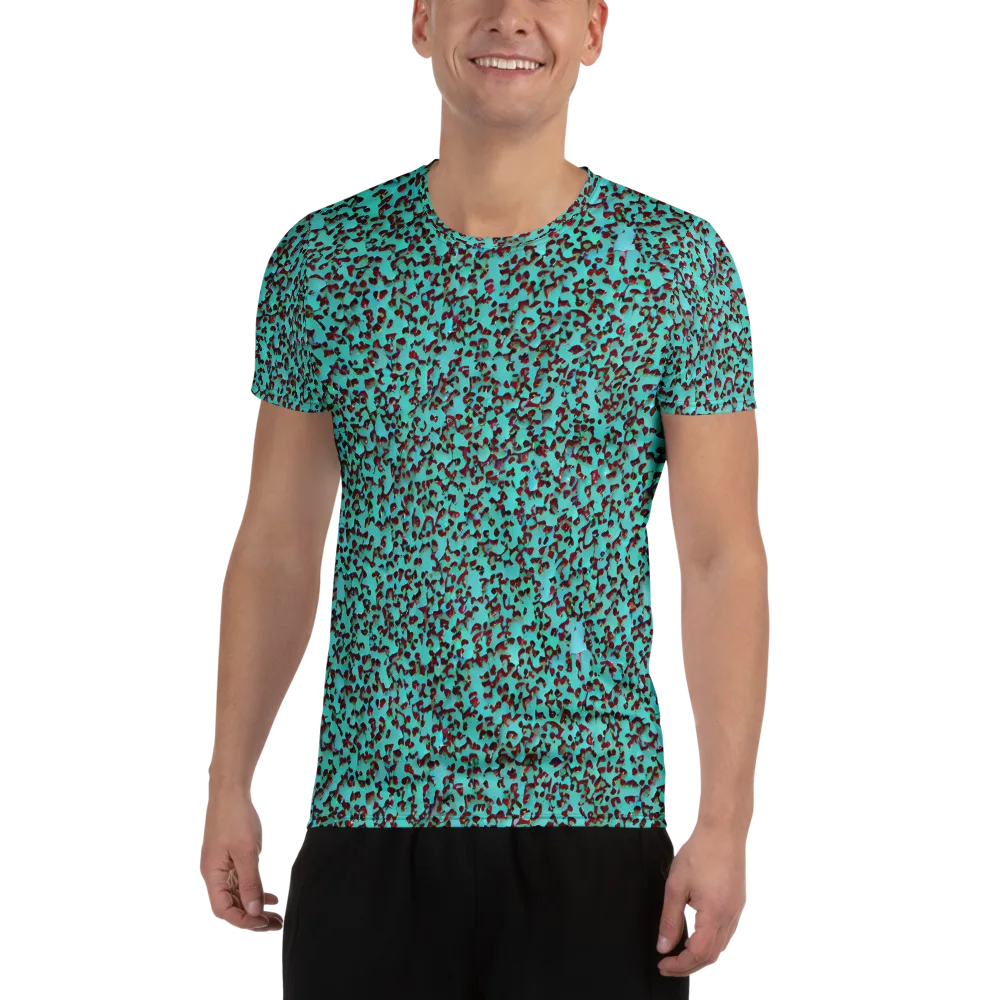 Neon Hide on Men's Athletic T-Shirt — Front