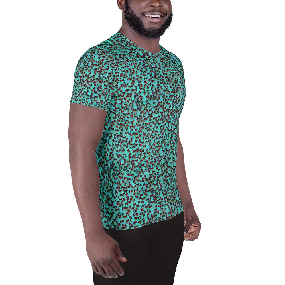 Neon Hide on Men's Athletic T-Shirt — Right