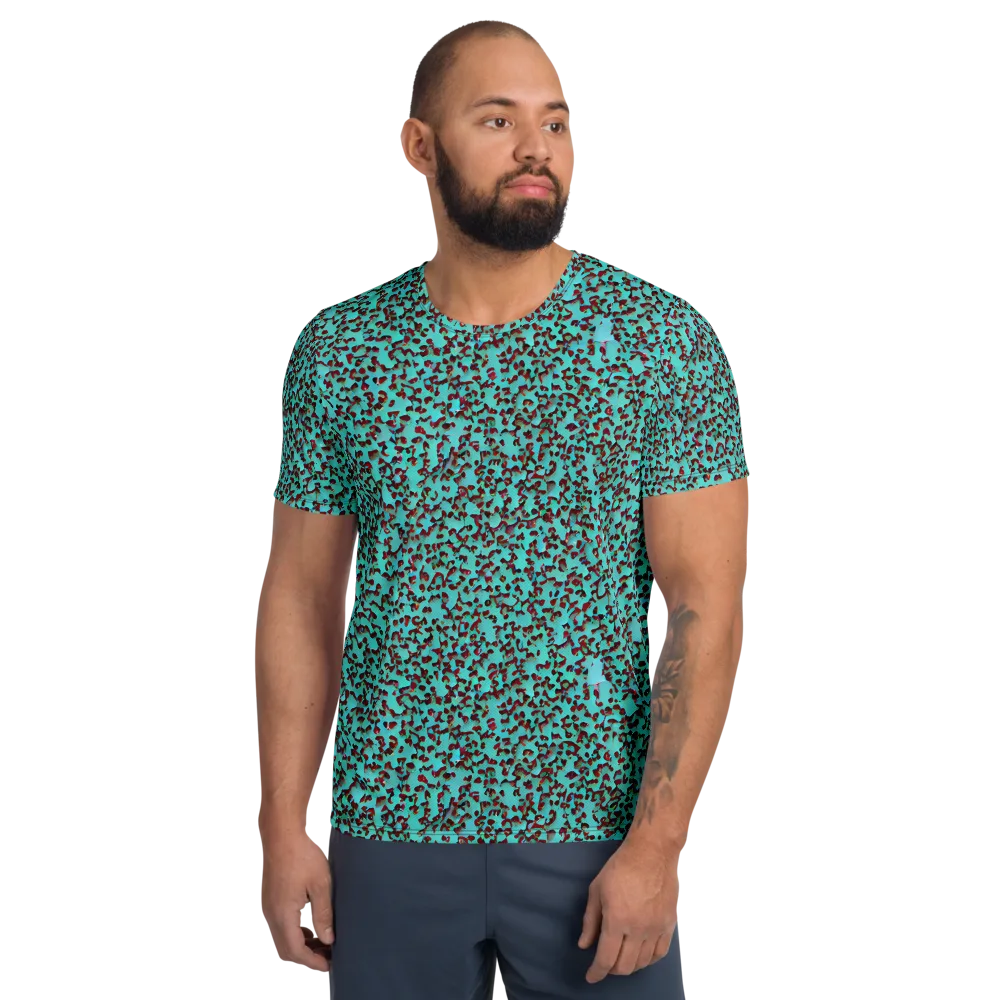 Neon Hide on Men's Athletic T-Shirt — Front