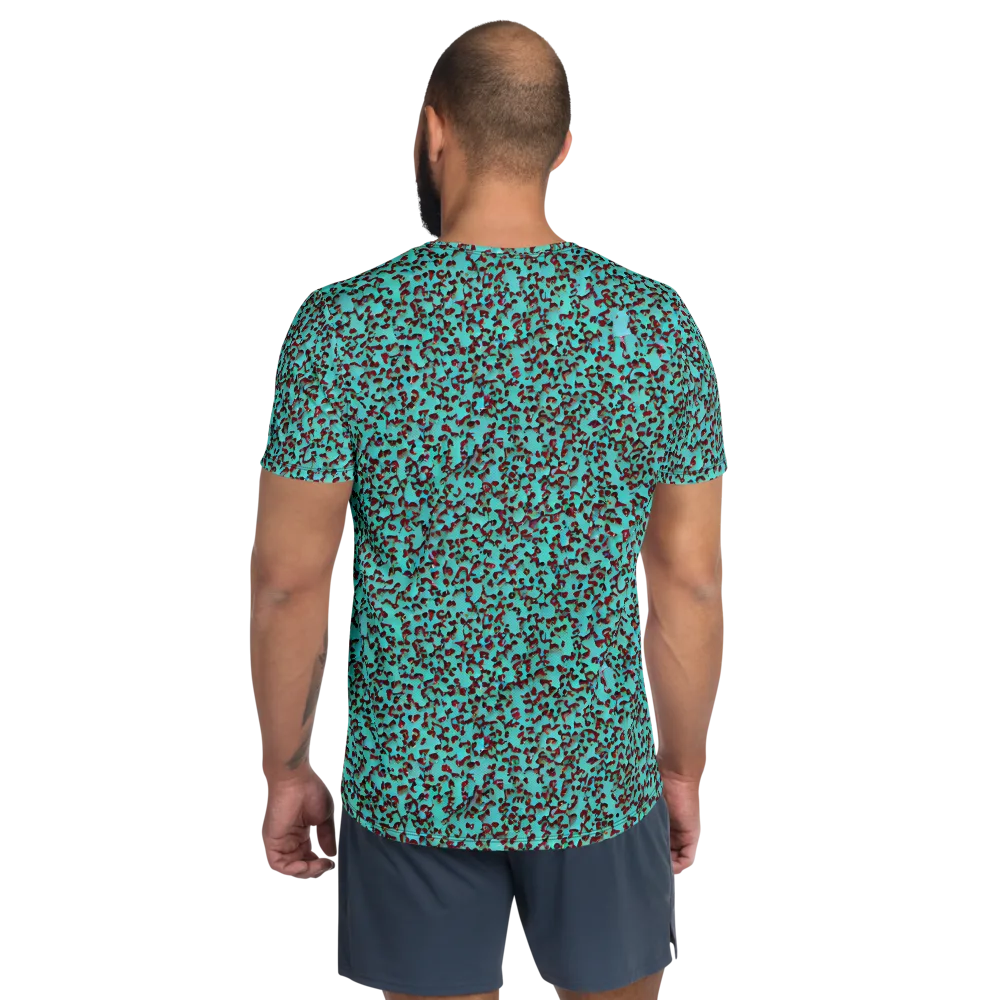 Neon Hide on Men's Athletic T-Shirt — Back