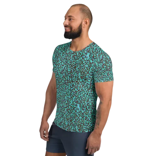 Neon Hide on a Men's Athletic T-Shirt