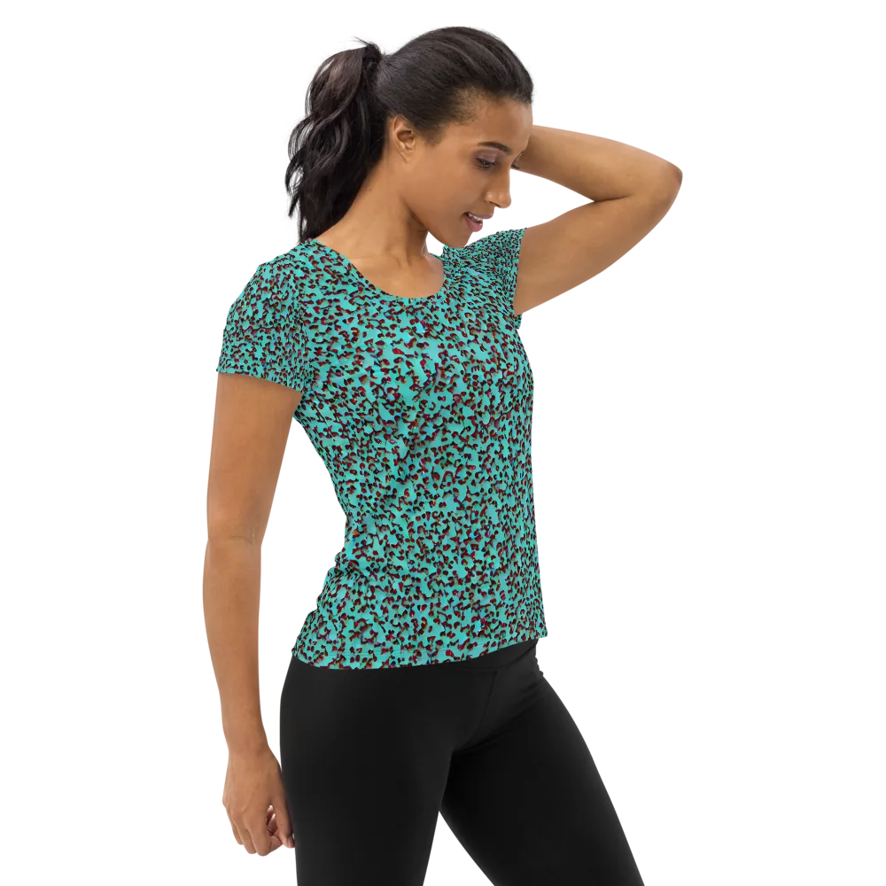 Neon Hide on Women's Athletic T-Shirt — Right