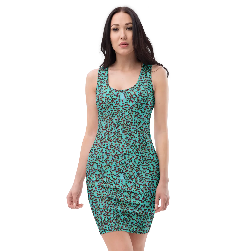 Neon Hide on Bodycon Dress — Front