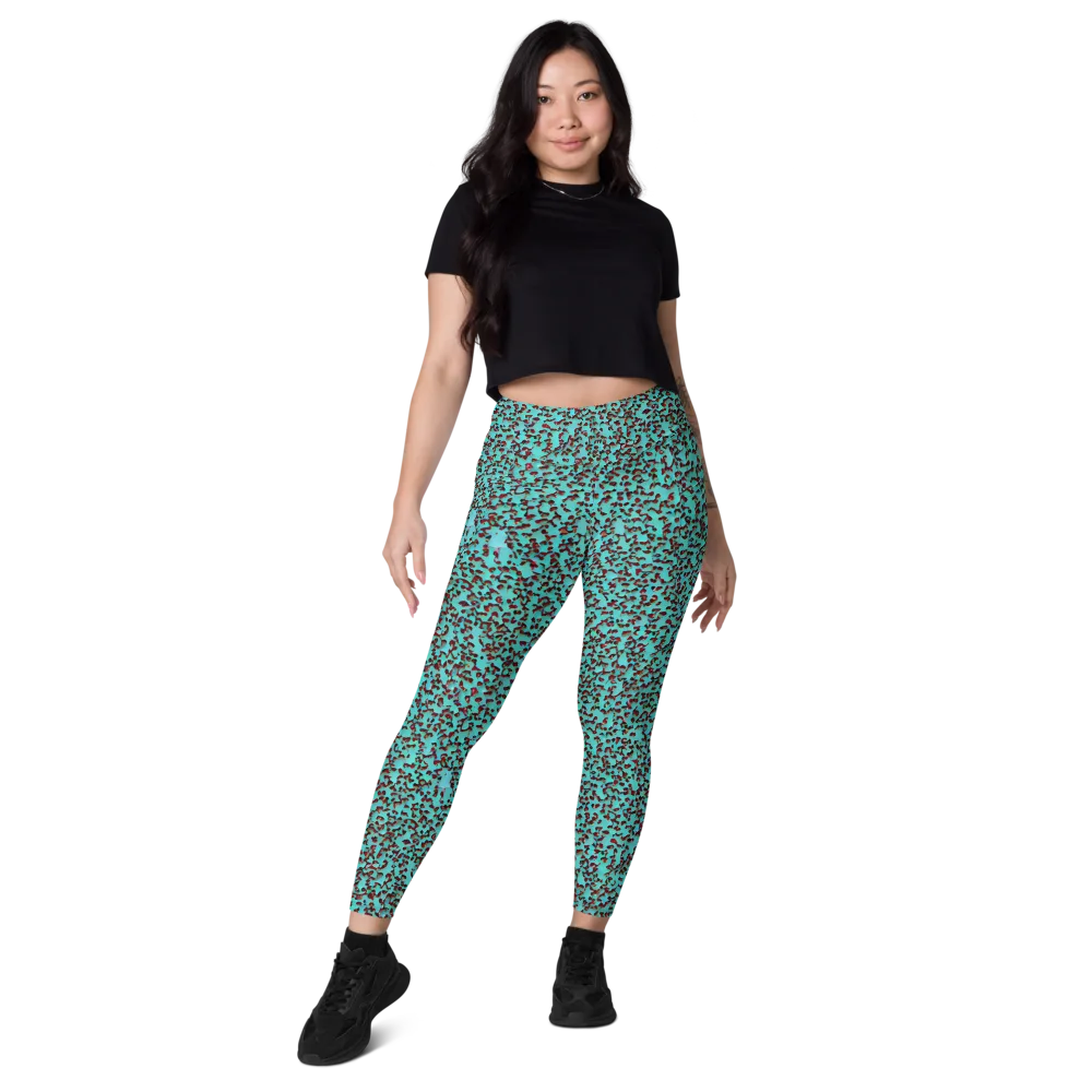 Neon Hide on Leggings with Pockets — Front