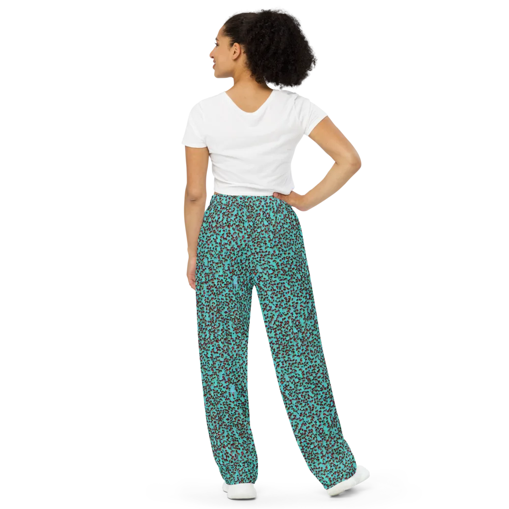 Neon Hide on Wide-Leg Pants — Back