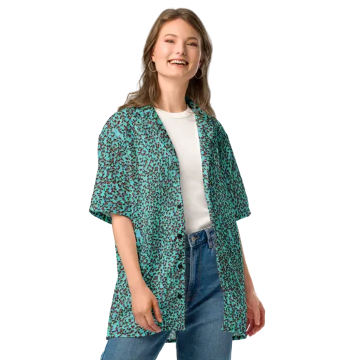 Neon Hide on a Button Shirt