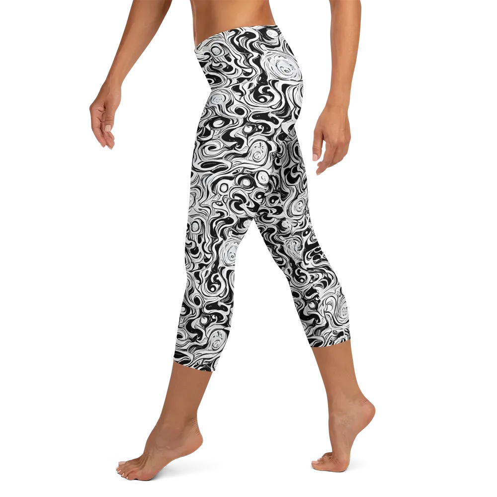 Whorl Theory on Capri Leggings — Left