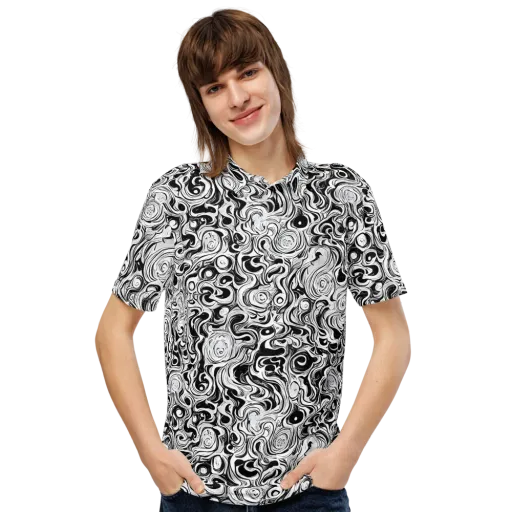 Whorl Theory on a Men's Slim Fit Polo Shirt