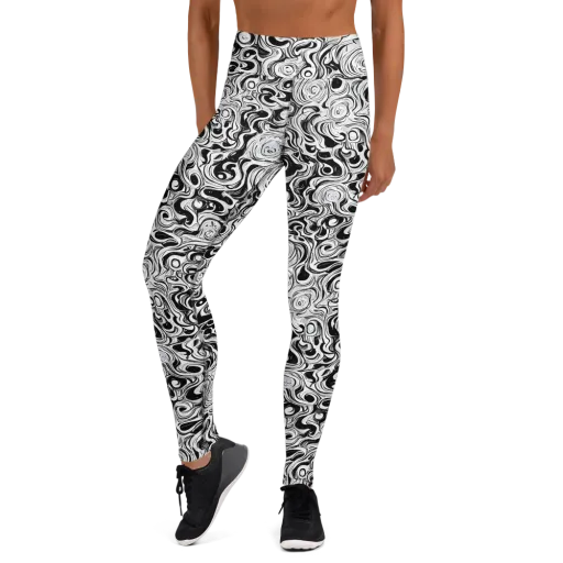 Whorl Theory on a Yoga Leggings