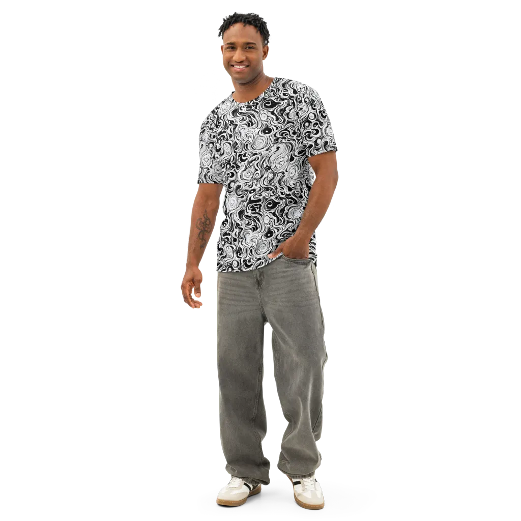 Whorl Theory on Men's Cotton Crew Neck T-Shirt — Front