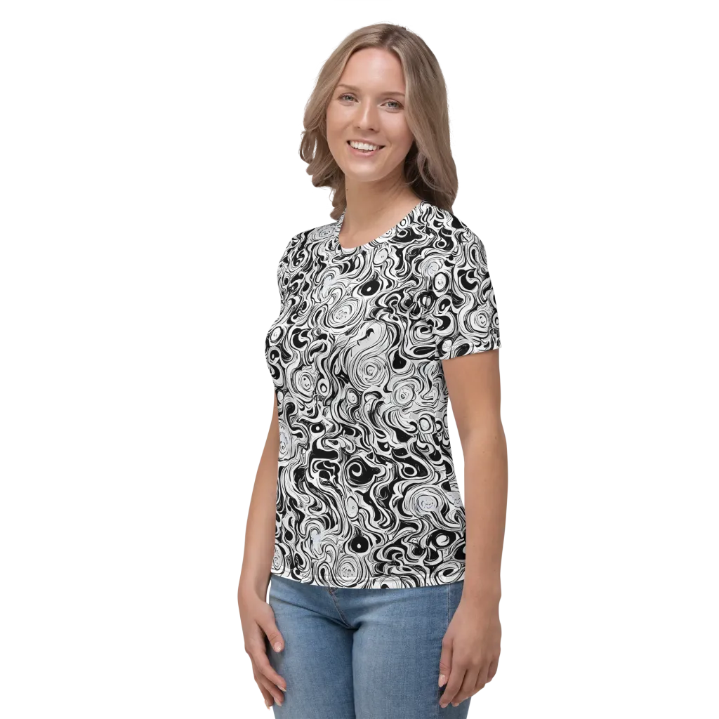Whorl Theory on Women's Crew Neck T-Shirt — Left
