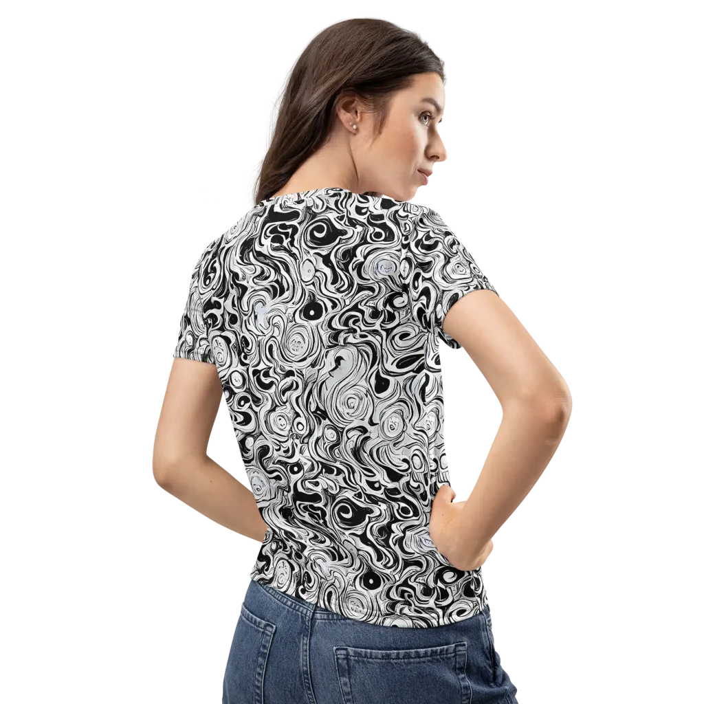 Whorl Theory on Women's Crew Neck T-Shirt — Back