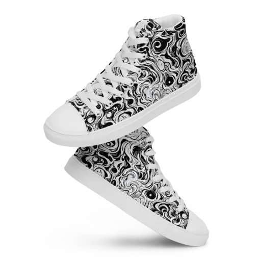 Whorl Theory on a Women's High Top Canvas Shoes