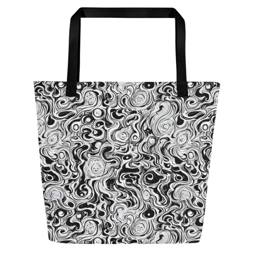 Whorl Theory on a Large Tote Bag W/ Pocket