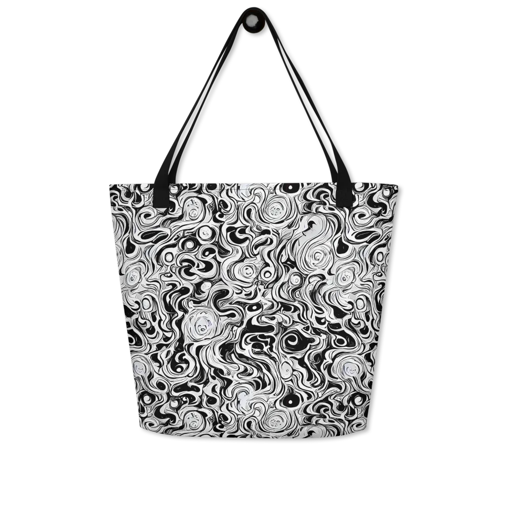 Whorl Theory on Large Tote Bag W/ Pocket — Front
