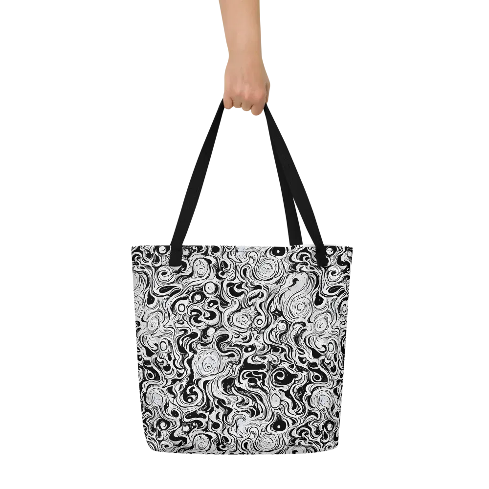 Whorl Theory on Large Tote Bag W/ Pocket — Front