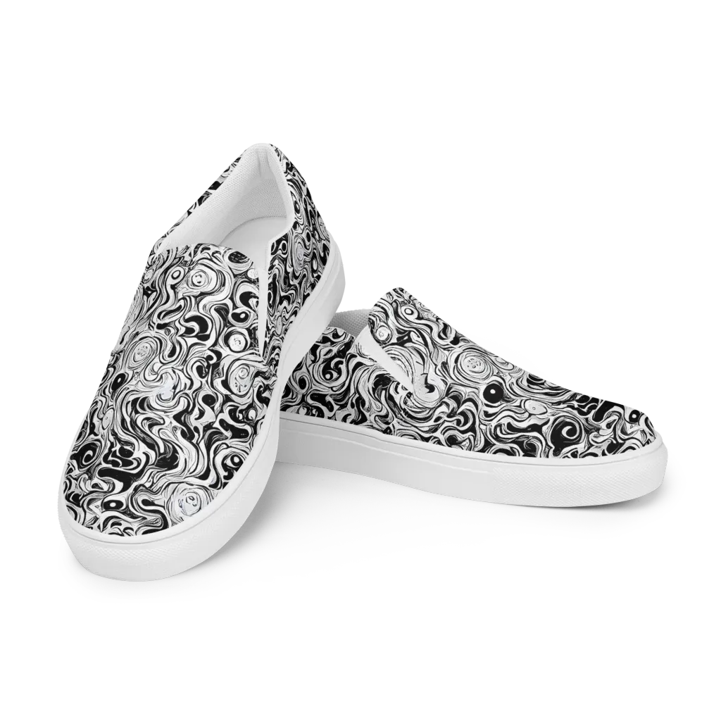 Whorl Theory on Women's Slip-On Canvas Shoes — Left Front